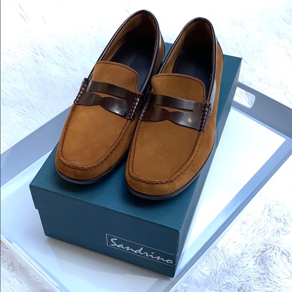 Sandrino Other - Sandrino Lucho Tan Suede Leather Loafers